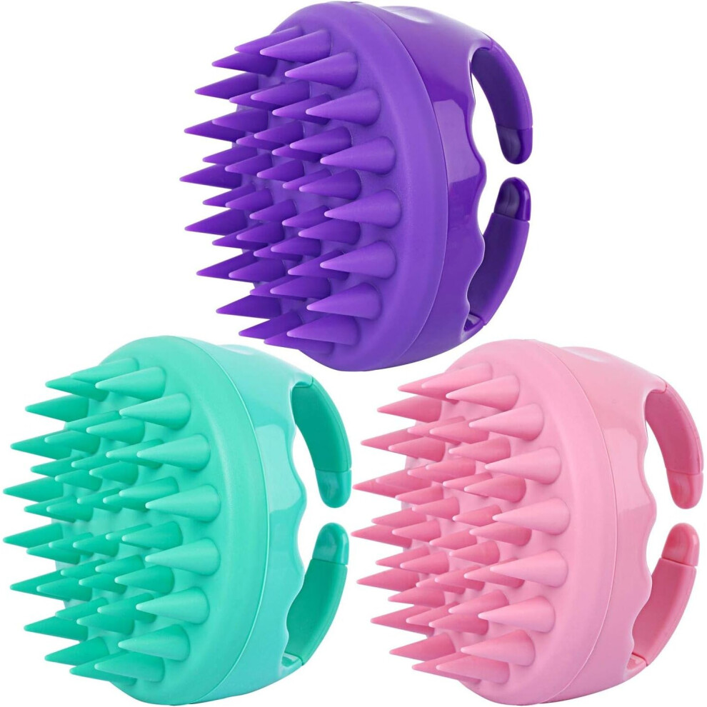 3Pcs Scalp Brush For Dandruff Silicone Light Yadong