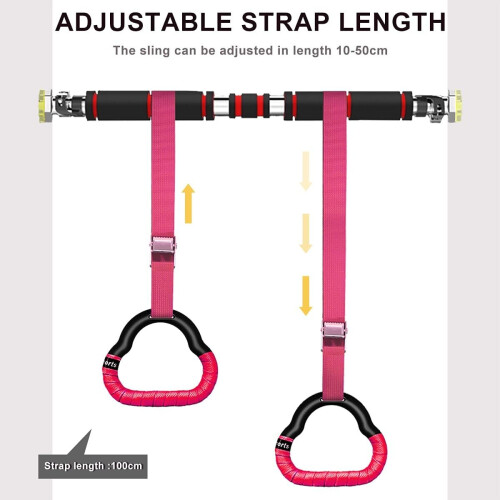 Gymnastic Rings Set Childrens ,Red 2