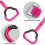 Gymnastic Rings Set Childrens ,Red 4