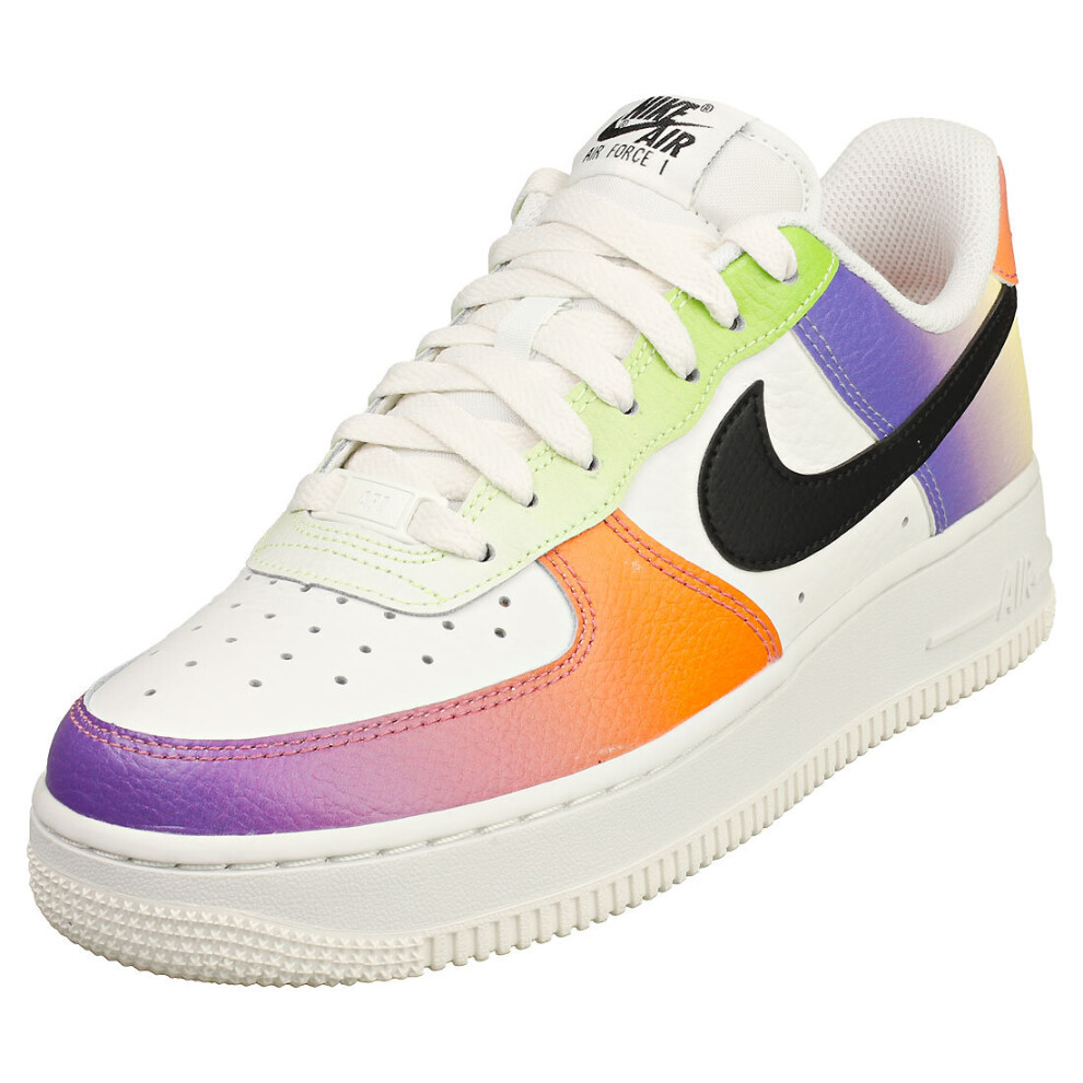 Nike Air Force 1 Lo 07 Womens Fashion Trainers in White Multicolour - 4.5 UK