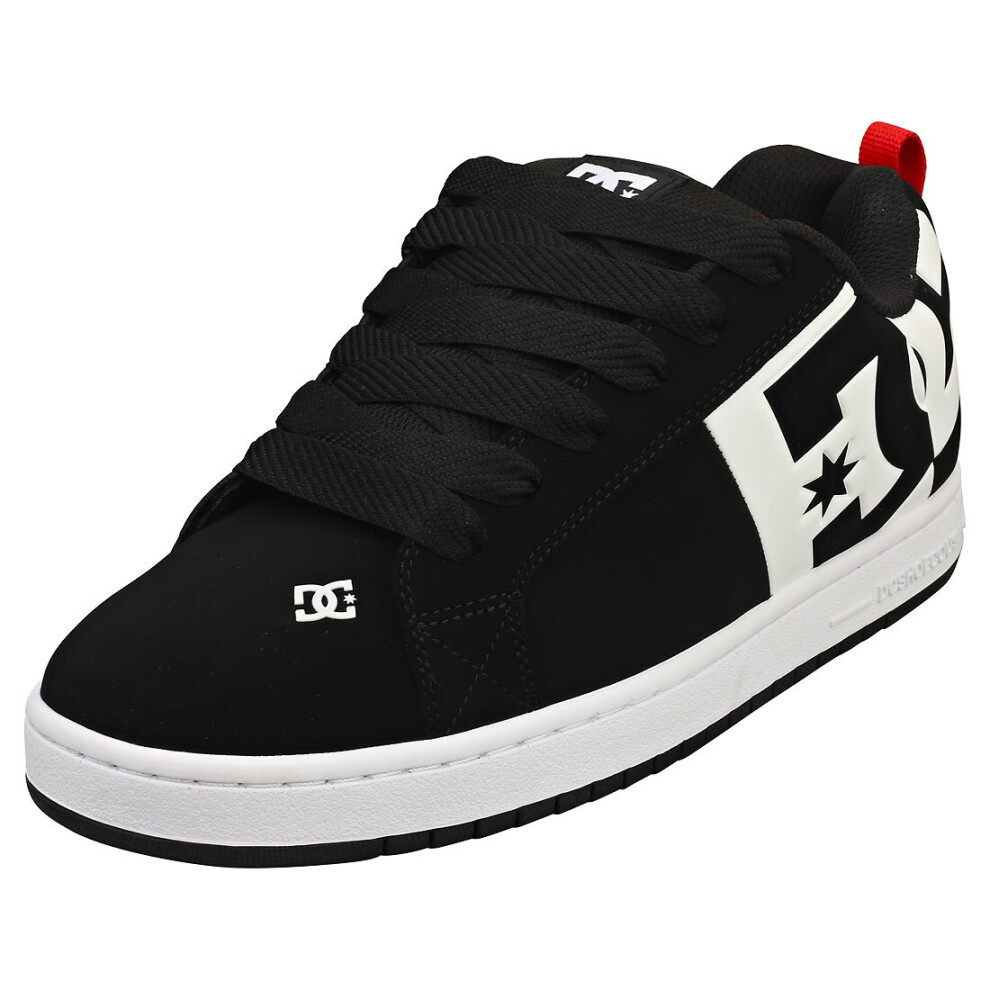 (9.5) DC Shoes Court Graffik Sq Mens Skate Trainers in Black White