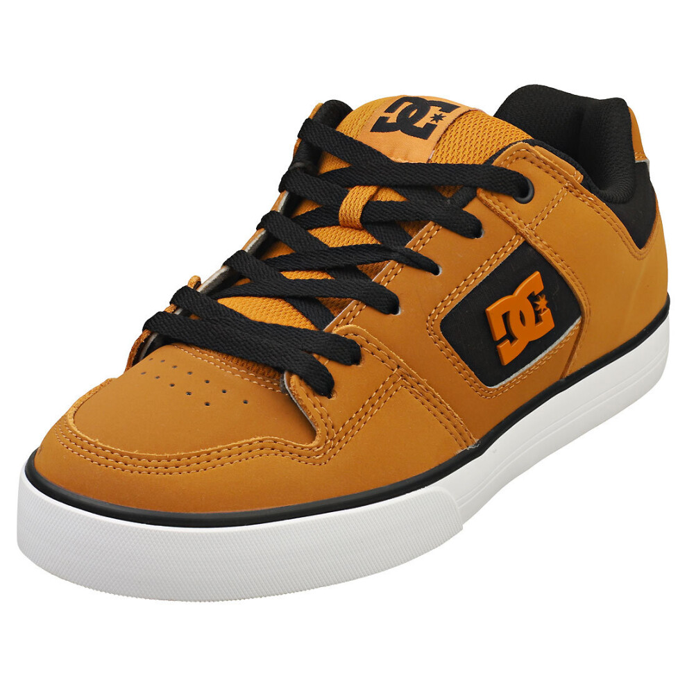 (7) DC Shoes Pure Mens Skate Trainers in Dark Chocolate Black