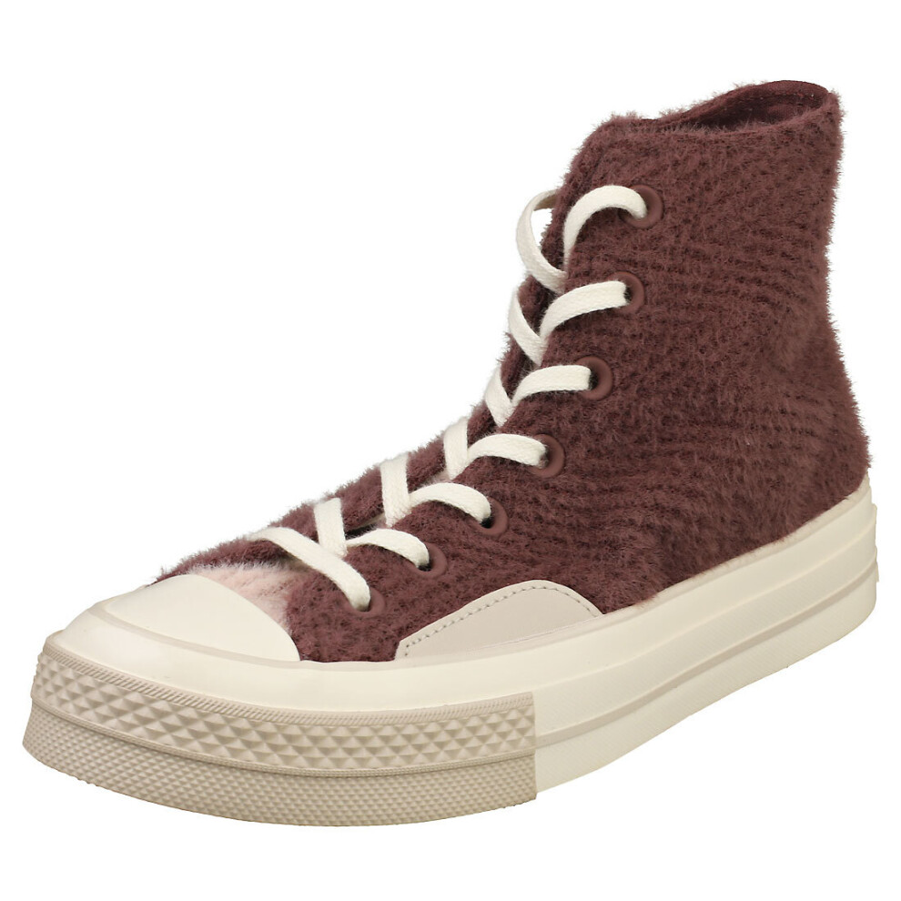 (5) Converse Chuck 70 Hi Unisex Fashion Trainers in DarK Wine