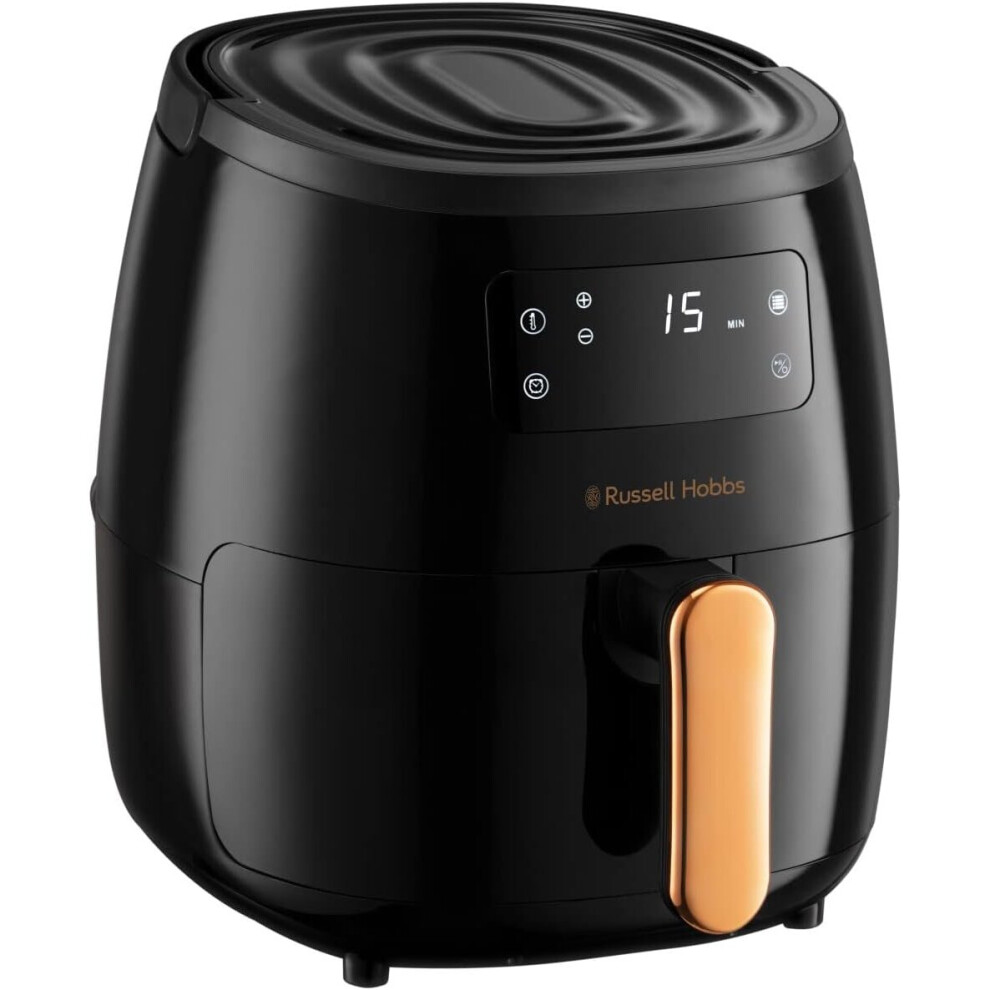 Hobbs 26510 SatisFry Large Digital Air Fryer, Energy Saving Airfryer With 7 Functions Inc Air Fry, Bake And Roast, 5 Litre Capacity, Black