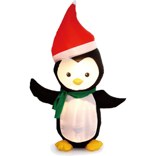 Penguin 4ft Christmas Self Inflatable Plug In Light Up LED 120cm House