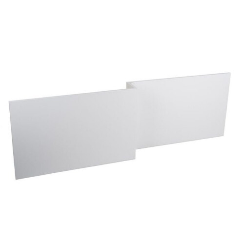 NRG NRG Modern Bathroom L Shaped Bath Panels MDF Front Bath Panel 1700mm Gloss White 1