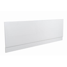 NRG Gloss White 1700mm Moisture Resistant Wood MDF Front Bath Panel for Bathroom Soaking Bathtub