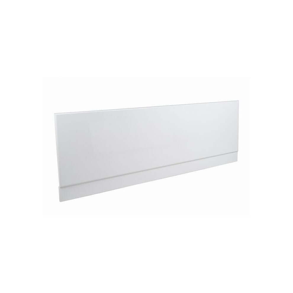 NRG Gloss White 1800mm Moisture Resistant Wood MDF Front Bath Panel for Bathroom Soaking Bathtub