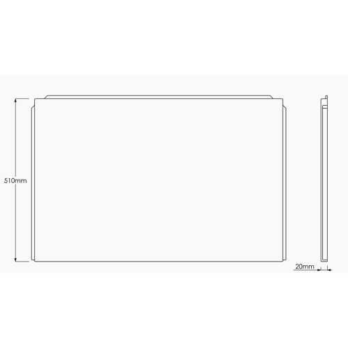 NRG NRG White 800mm Acrylic End Bath Panel for Bathroom Soaking Bathtub 2