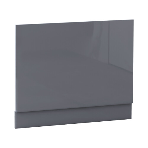 NRG NRG Bath Panel Bathroom Moisture Resistant Wood MDF End Bath Panels Gloss Grey 700mm
