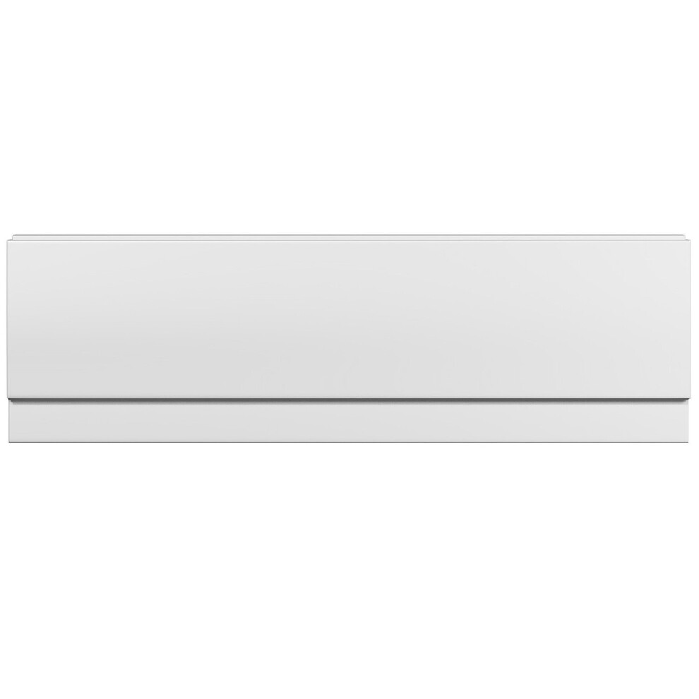 NRG White 1700mm Acrylic Front Bath Panel for Bathroom Soaking Bathtub