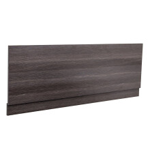NRG Grey Effect 1700mm Front Bath Panel - Moisture-Resistant MDF, Calm Grey Finish - 190-0297