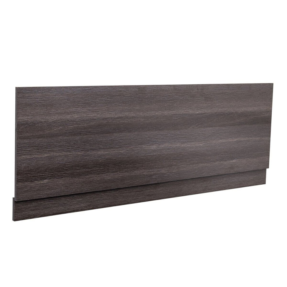 NRG Grey Effect 1800mm Wooden Front Bath Panel for Bathroom Soaking Bathtub