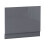 NRG NRG Bath Panel Bathroom Moisture Resistant Wood MDF End Bath Panels Gloss Grey 700mm 2