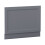 NRG NRG Traditional Bathroom 700mm Bath MDF End Panel - Matte Grey 1