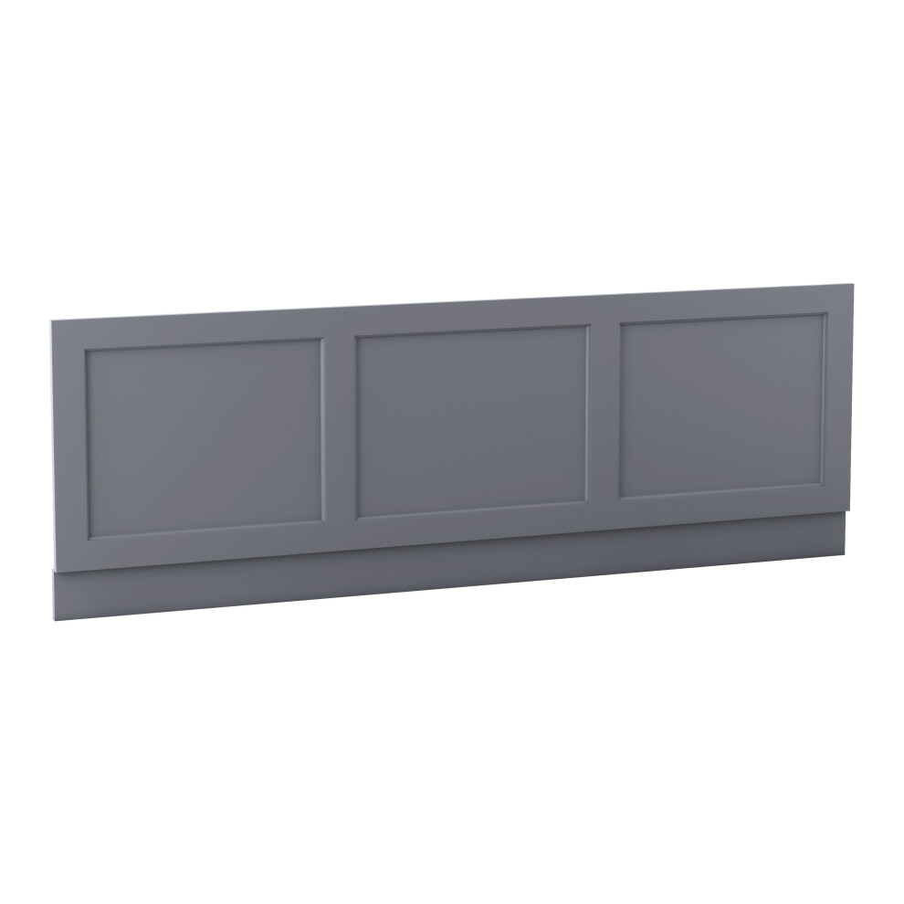 NRG Traditional Bathroom 1700mm Bath MDF Front Panel - Matte Grey