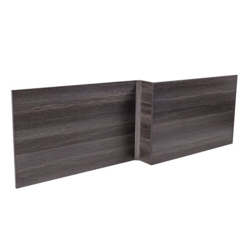 NRG NRG L Shaped Front Bath Panels for Bathroom Soaking Bathtub Calm Grey 1700mm