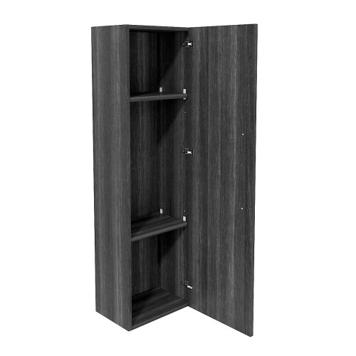 NRG NRG 1200mm Grey High Cabinet Wall Mounted Cupboard Tall Bathroom Storage Unit 2