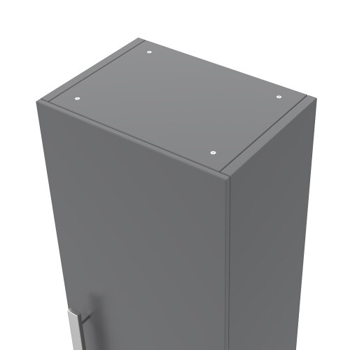 NRG NRG 1200mm Gloss Grey Effect Wall Mounted Tall Bathroom Storage Unit 2