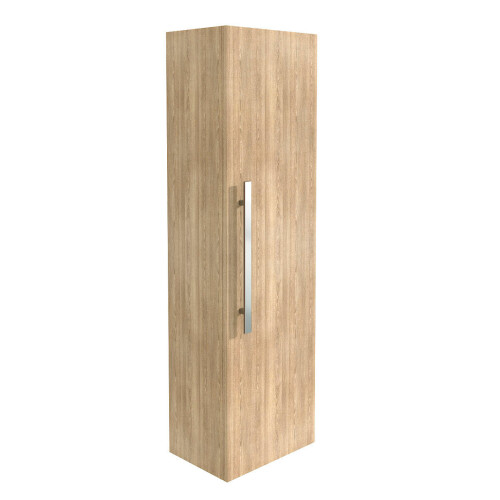 NRG NRG 1200mm Light Oak Effect Wall Mounted Tall Bathroom Storage Unit