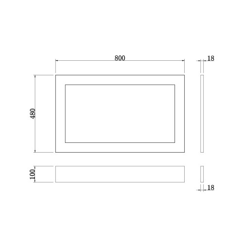 NRG NRG Traditional Bathroom 800mm Bath MDF End Panel - Matte Grey 2