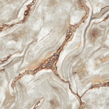 Palmetto Agate Marble Wallpaper Rust Taupe, Heavyweight Luxury Vinyl Washable Peelable 10m x 0.53m (57 sq ft) WL-529418
