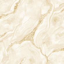 Palmetto Agate Marble Wallpaper Natural Gold Metallic Modern