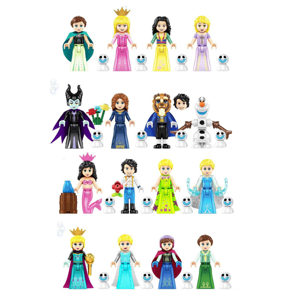 Xurikcoo (Style E 16Pcs) 24Pcs Beauty And The Beast Minifigures Toys Fit Lego