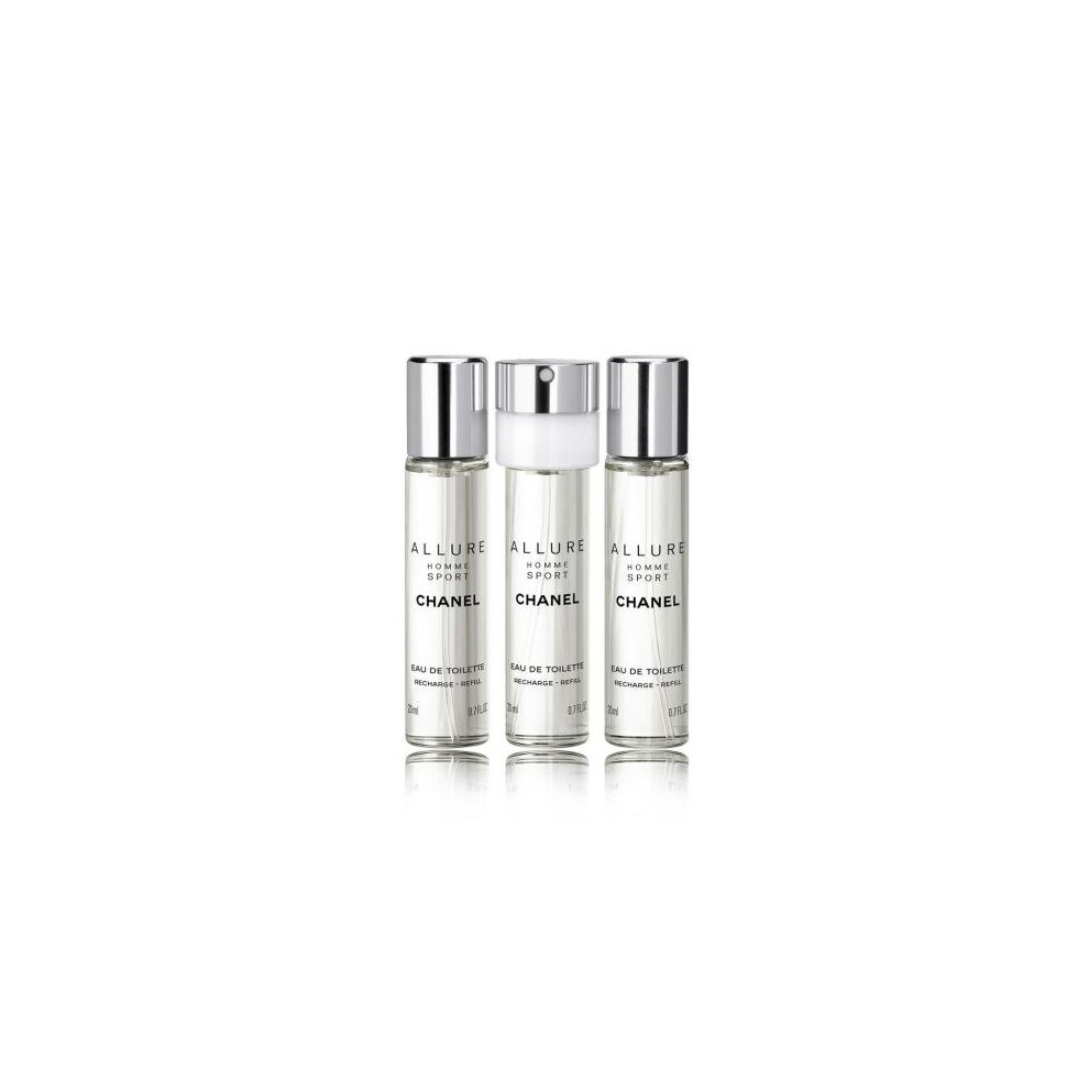 Chanel Allure Homme Sport Eau Extreme 3 X 0.68 Eau De Parfum Refill Set