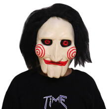 (  Short Hair) Halloween Horror Saw Hair Wig Mask Masquerade Party Cosplay Costume Scary Props
