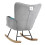 Living And Home Tufted Upholstered Rocking Chair 6