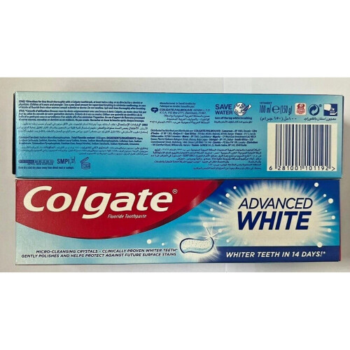 Colgate Colgate Advanced White Toothpaste 12 x 100ml 1