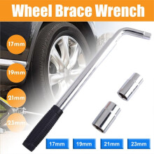 Extendable Wheel Brace Wrench Car Van Socket Tyre Nut 17 19 21 23 mm