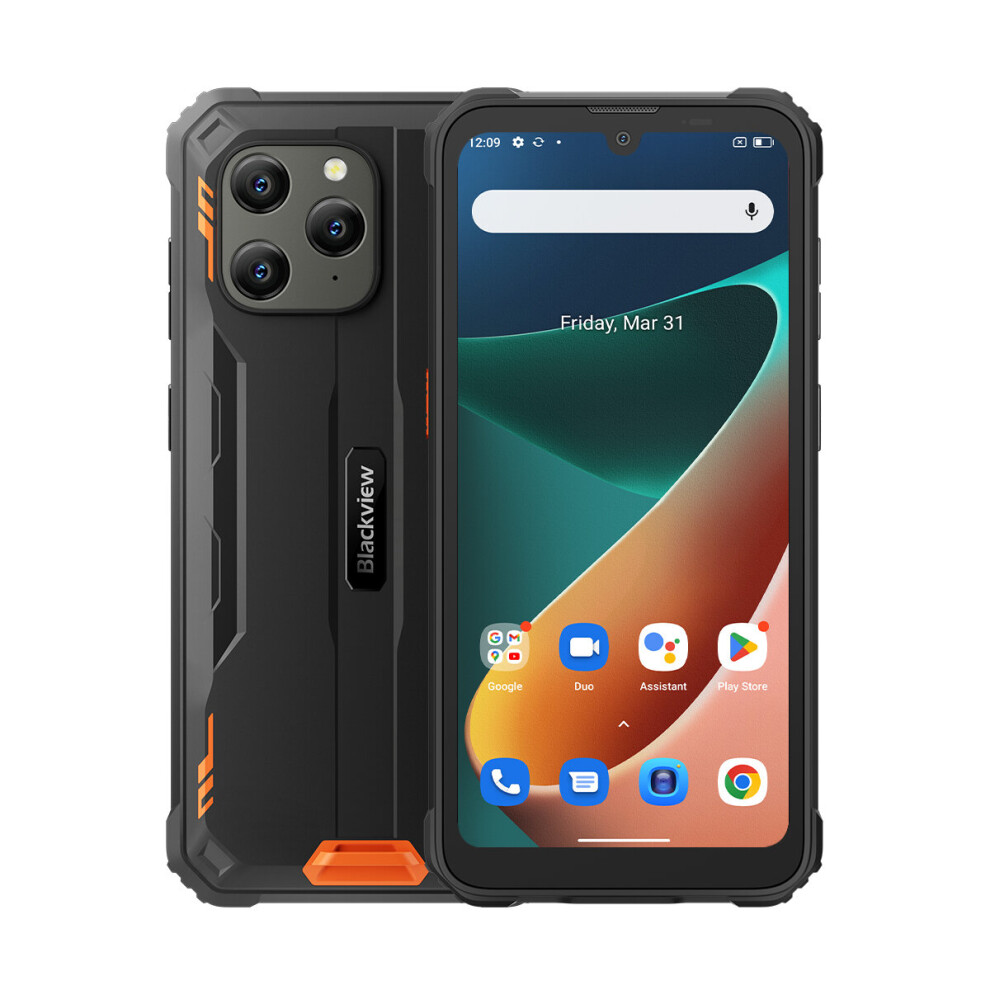 (Orange) Blackview BV5300 Pro Waterproof Rugged Smartphone