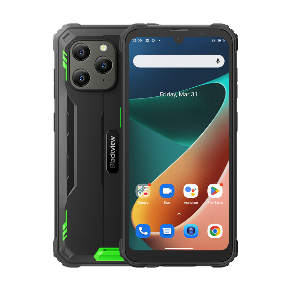 (Green) Blackview BV5300 Pro Waterproof Rugged Smartphone