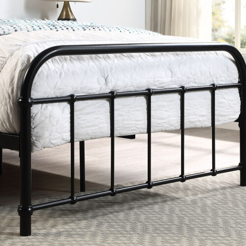 TEWIN VINTAGE HOSPITAL STYLE BLACK METAL BED FRAME on OnBuy