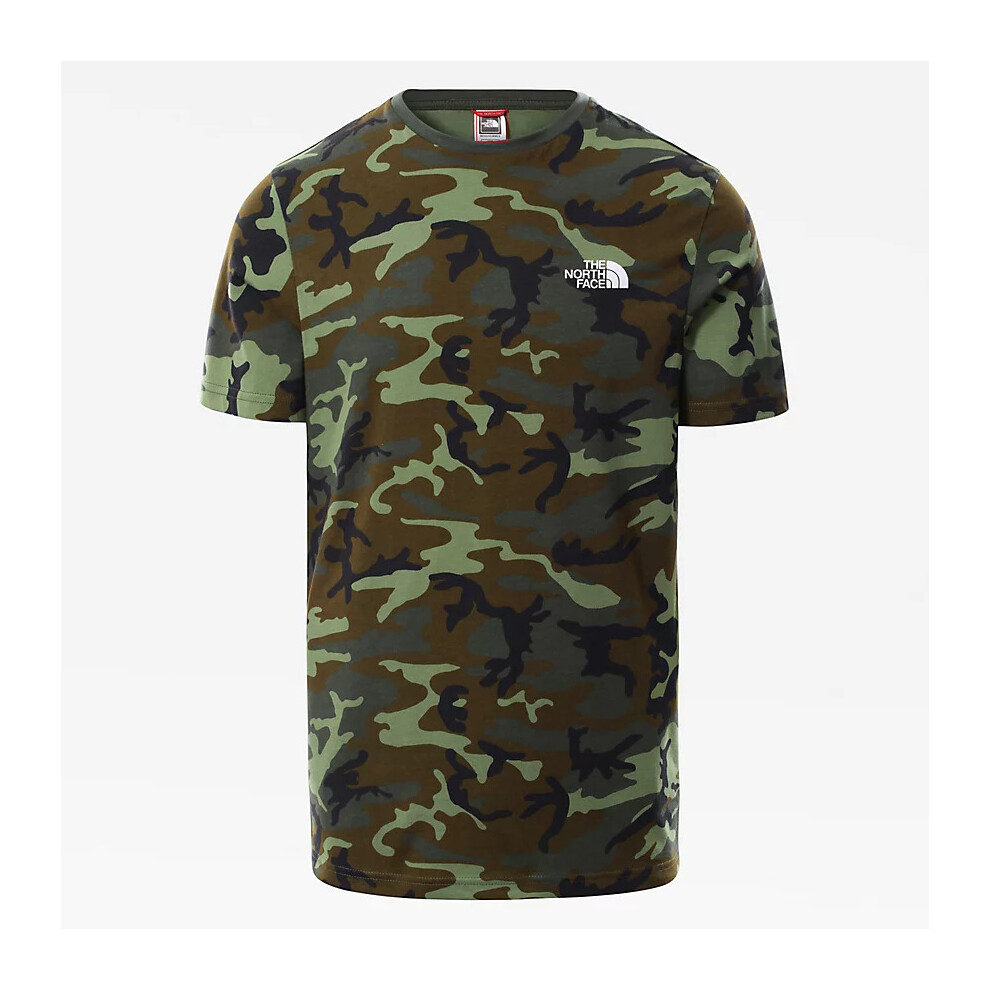(S) The North Face Simple Dome Men's T-Shirt Camo