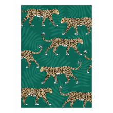 Embossed Leopard Print Any Occasion Card Foiled Portobello Greeting Cards