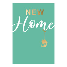 New Home Make New Memories Congratulations Card Foiled Portobello Greeting Cards