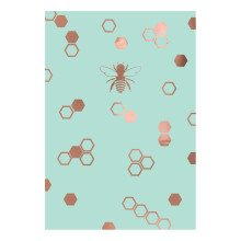 Bumblebee & Honeycomb Foiled Any Occasion Card Foiled Portobello Greeting Cards