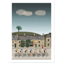 Embossed Cycle Race Any Occasion Card Artistic Portobello Greeting Cards