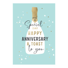 It's A Special Day Happy Anniversary Card Foiled Portobello Greeting Cards