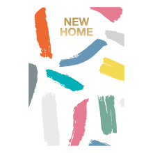 New Home Paint New Home Congratulations Card Foiled Portobello Greeting Cards