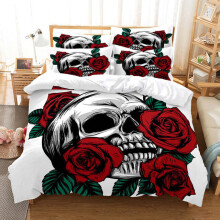 (Style 05, King) Rose flowers Bedding Single Double Duvet Cover Set