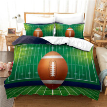 (Pattern 13, Double) Rugby Bedding Single Double 3D Duvet Cover Set
