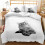 (Pattern 02, Double) Bedding Single Double 3D Cat Duvet Cover Set 1