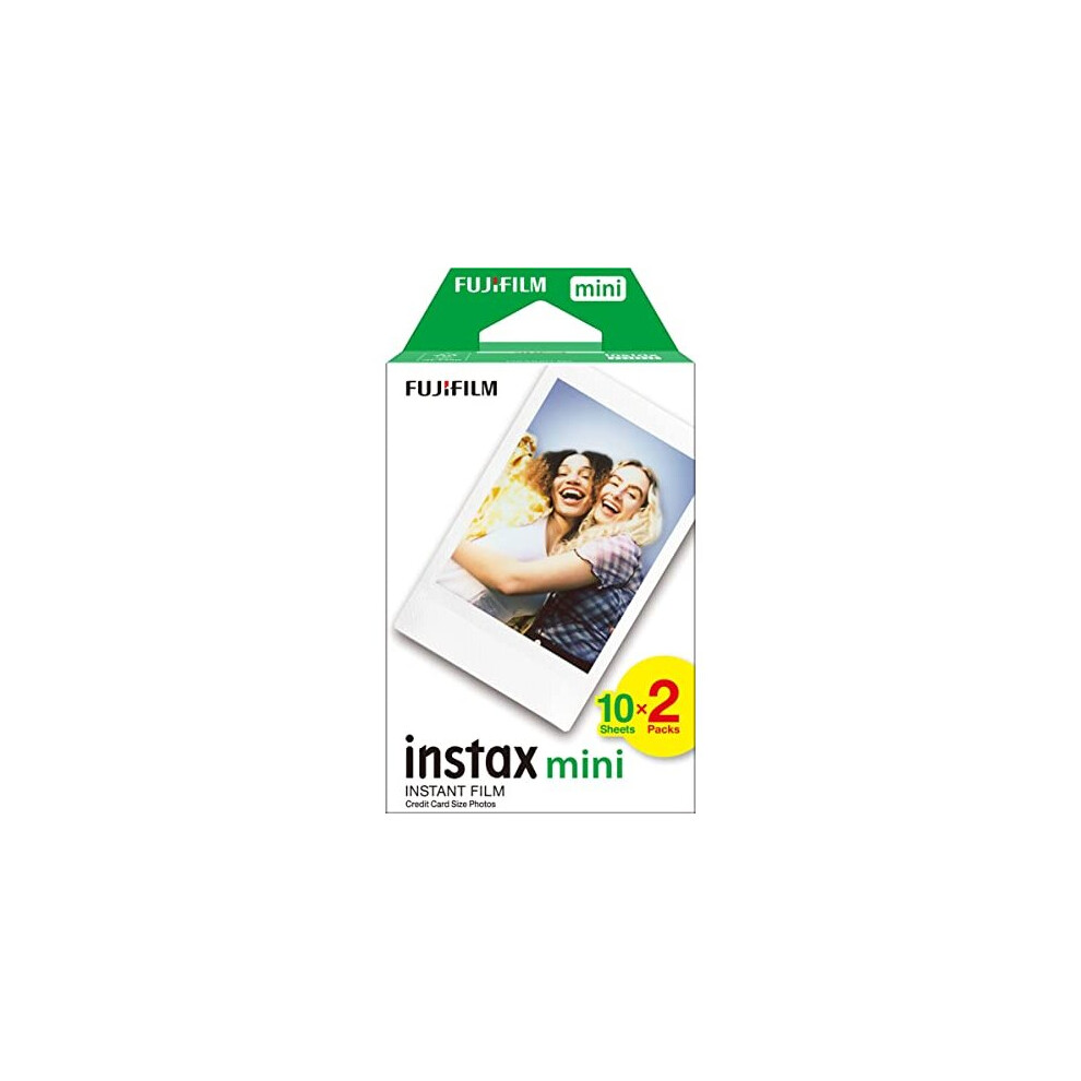 Fujifilm instax mini instant film White Border, 20 shot Pack, suitable for all instax mini cameras and printers