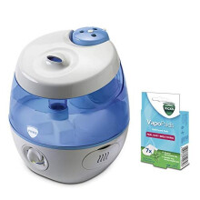 Sweet Dreams Cool Mist Humidifier with Image Projector and Rosemary Lavender Vapo Pads Refill Bundle