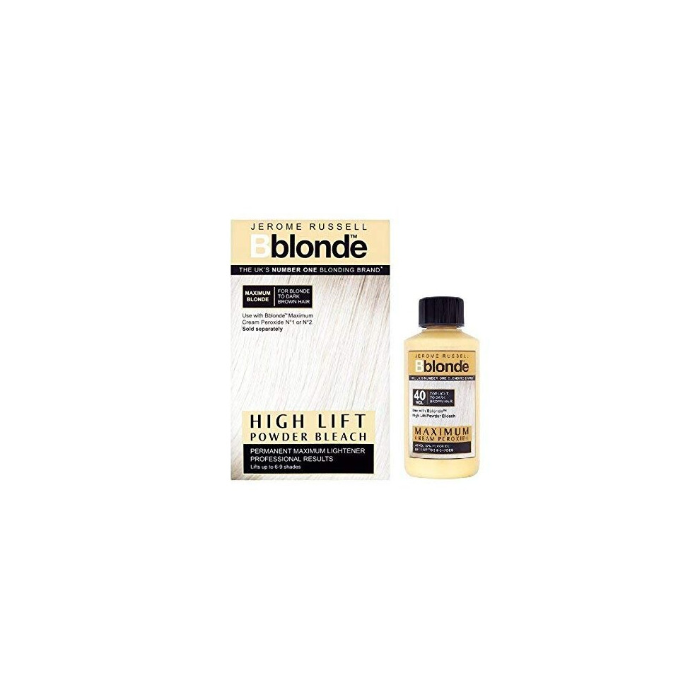 DUO Jerome Russell Bblonde High Lift POWDER Bleach + Cream Peroxide 40v12%