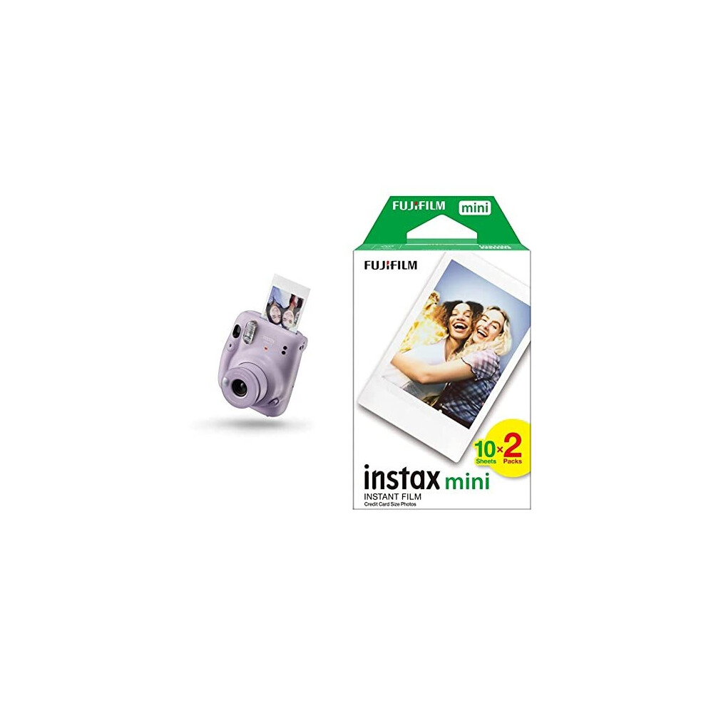 mini 11 Camera, Lilac Purple & Mini Film, 20 Shot Pack 
